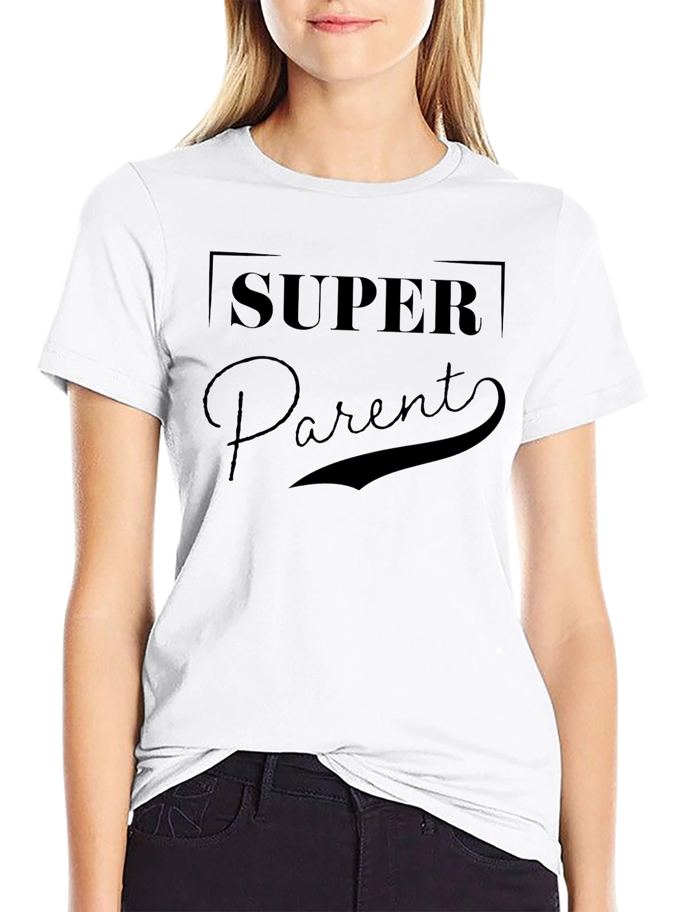 Super Parent Black T-Shirt - Gift for Parents