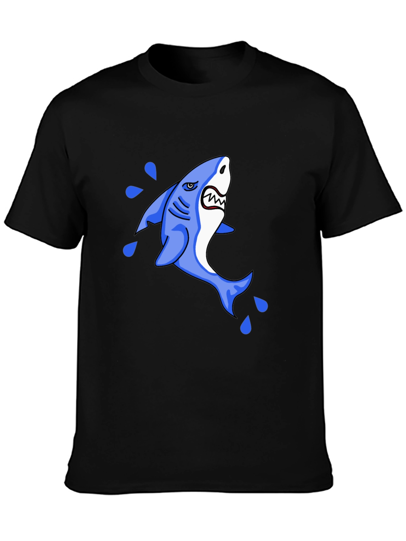 Shark Graphic Black T-Shirt