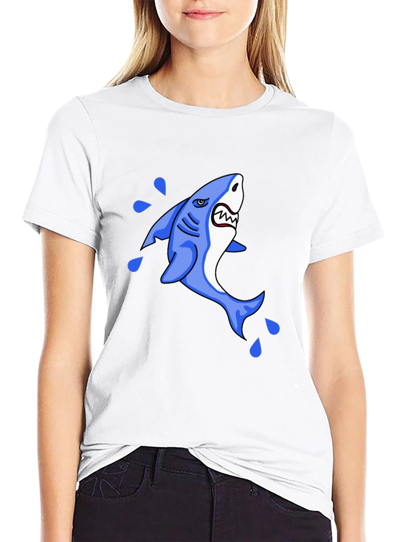 Shark Graphic Black T-Shirt