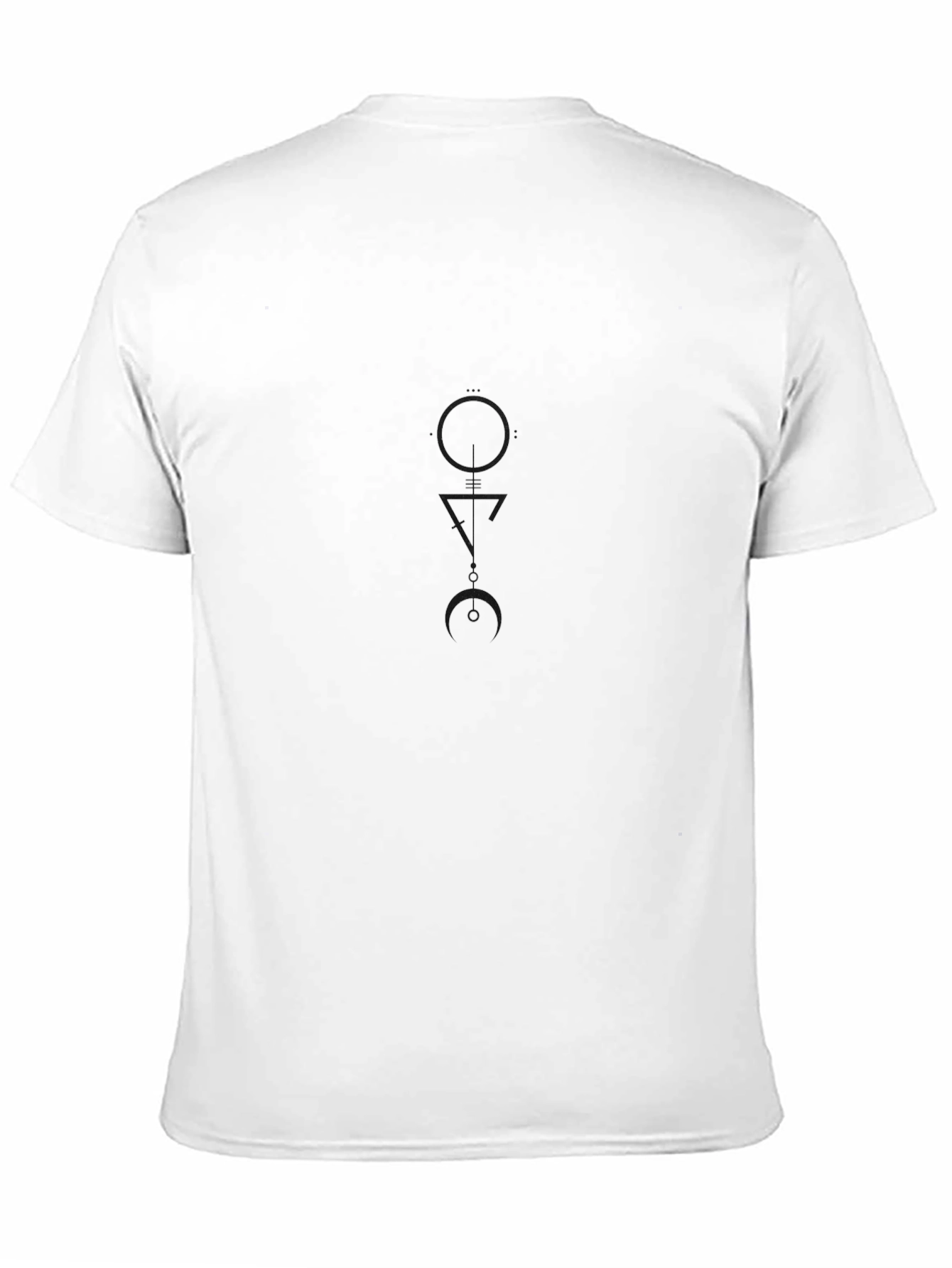 Minimalist Black T-Shirt with Subtle Graphic