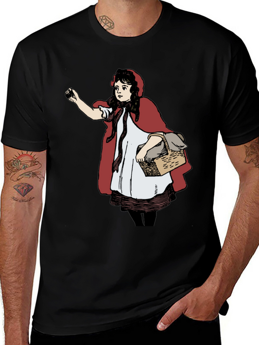 Little Red Riding Hood Graphic Tee - Black