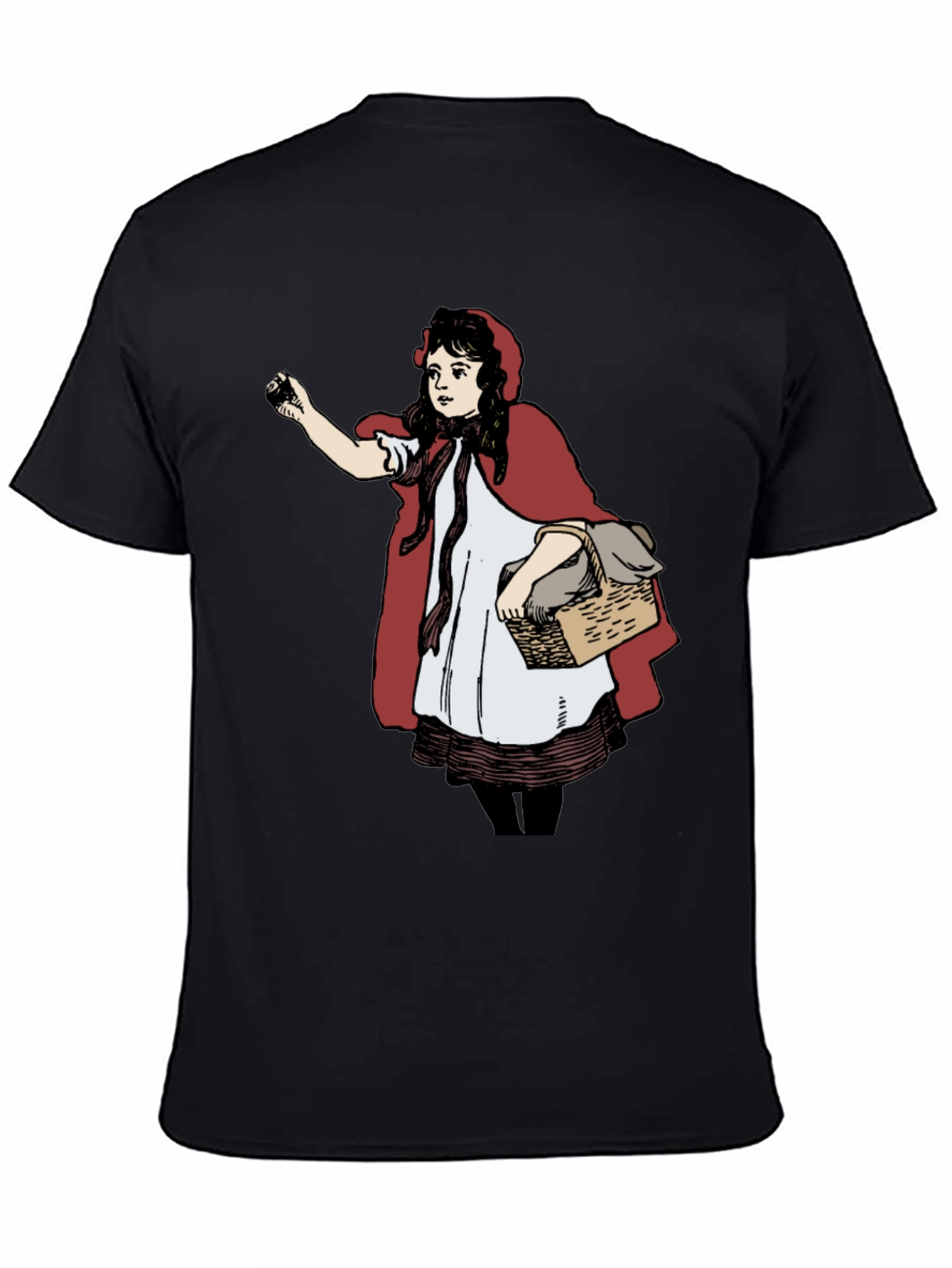 Little Red Riding Hood Graphic Tee - Black