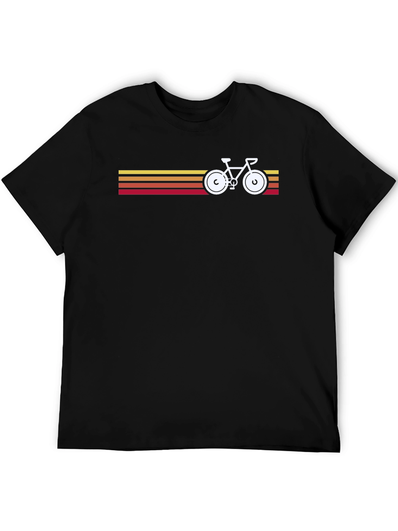 Retro Stripes Bicycle T-Shirt - Classic Design Tee