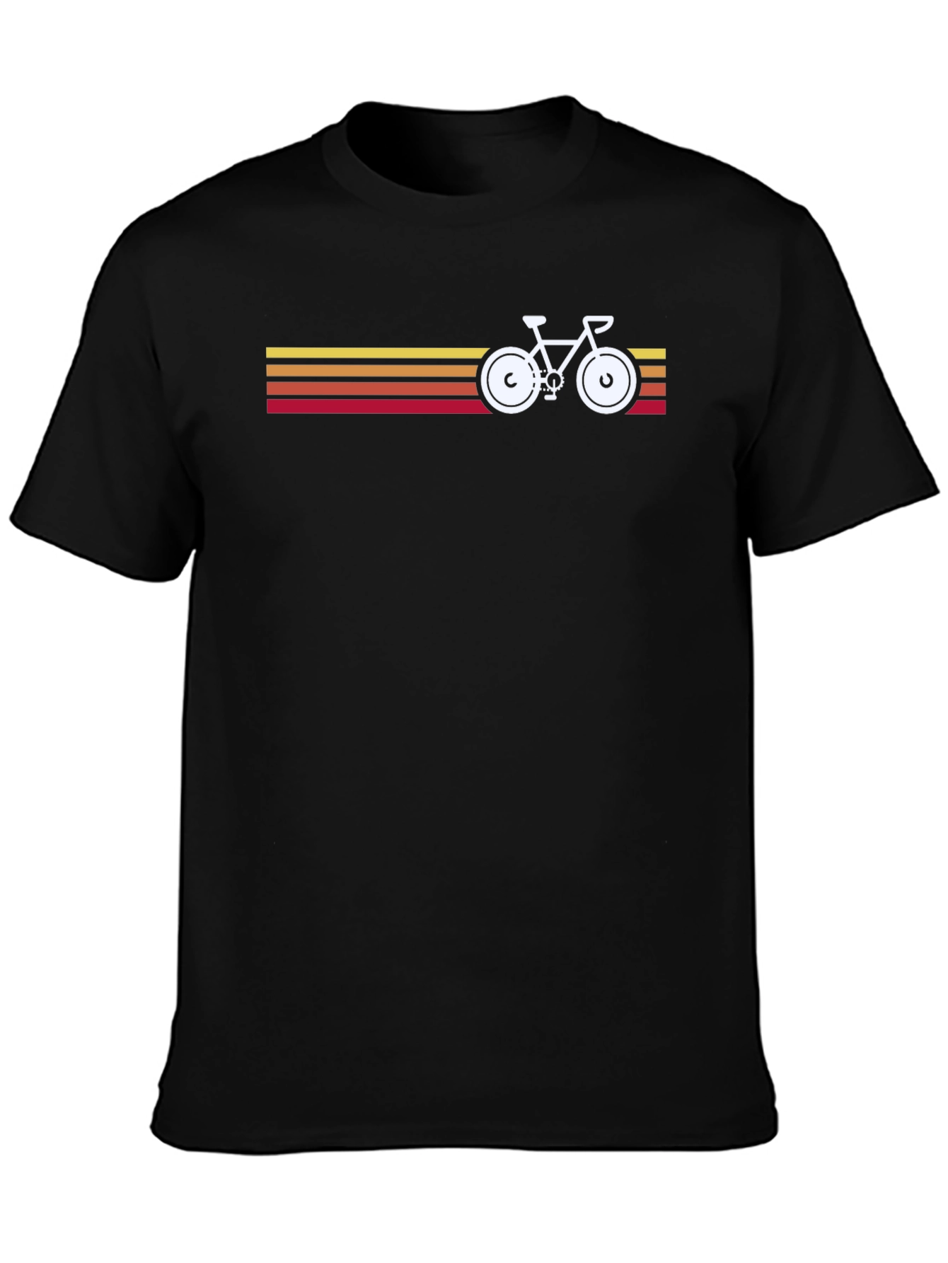 Retro Stripes Bicycle T-Shirt - Classic Design Tee