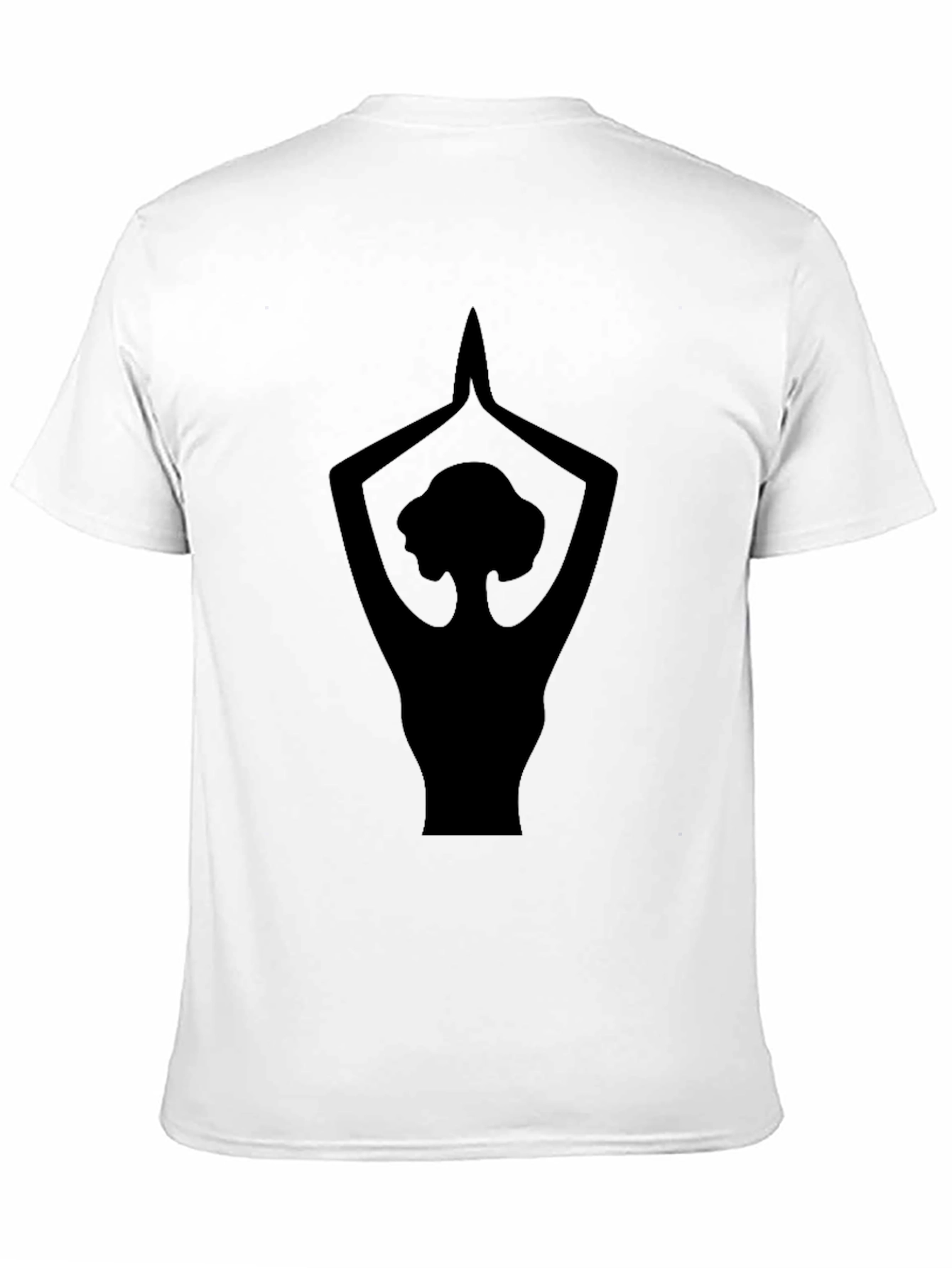 Yoga Silhouette Graphic Black T-Shirt