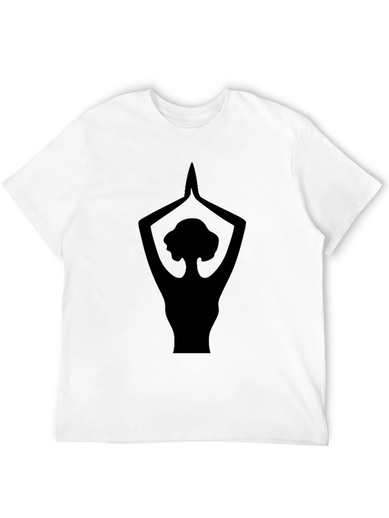 Yoga Silhouette Graphic Black T-Shirt