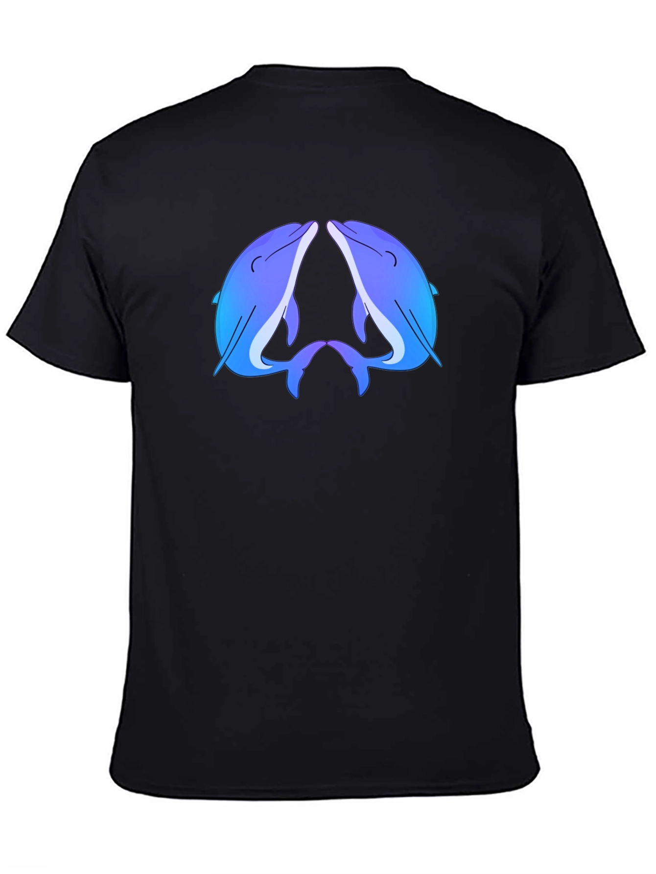 Blue Dolphin Black T-Shirt