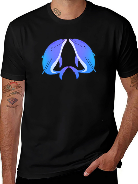 Blue Dolphin Black T-Shirt