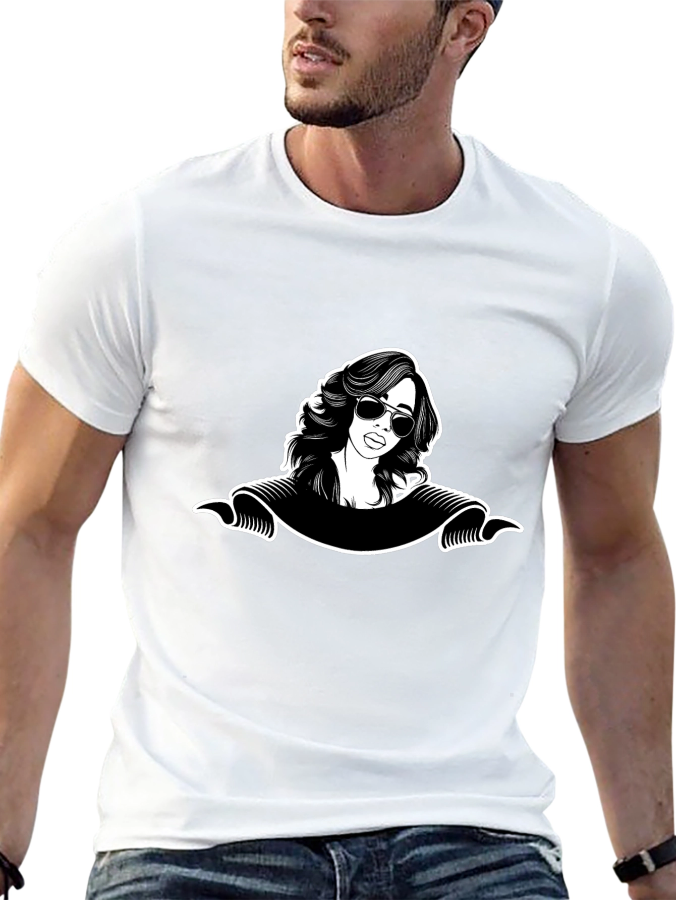 Retro Woman Graphic Tee - Classic Cool