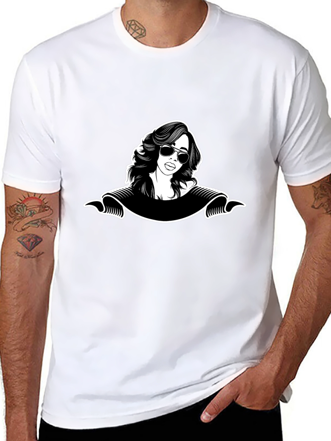Retro Woman Graphic Tee - Classic Cool