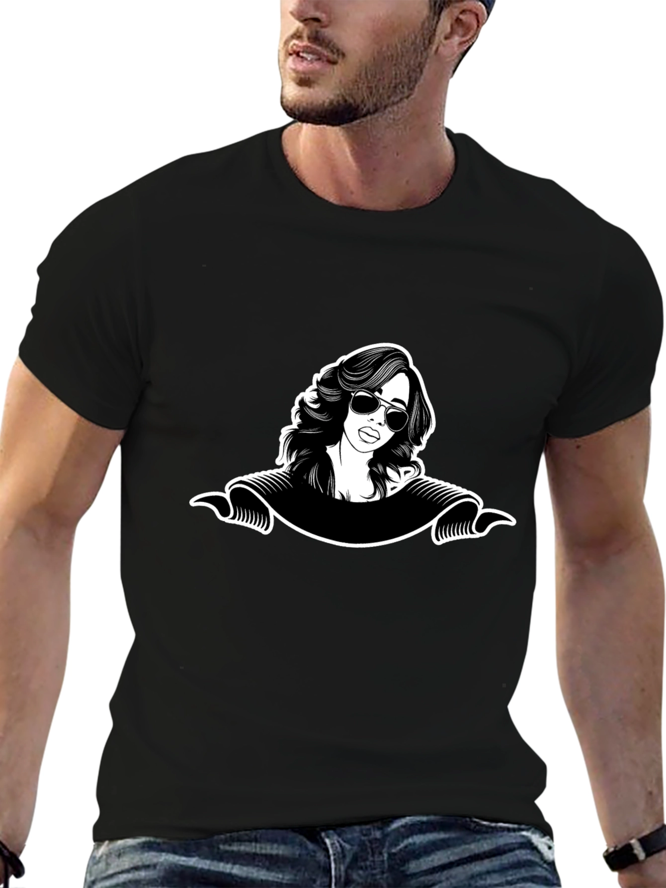 Retro Woman Graphic Tee - Classic Cool
