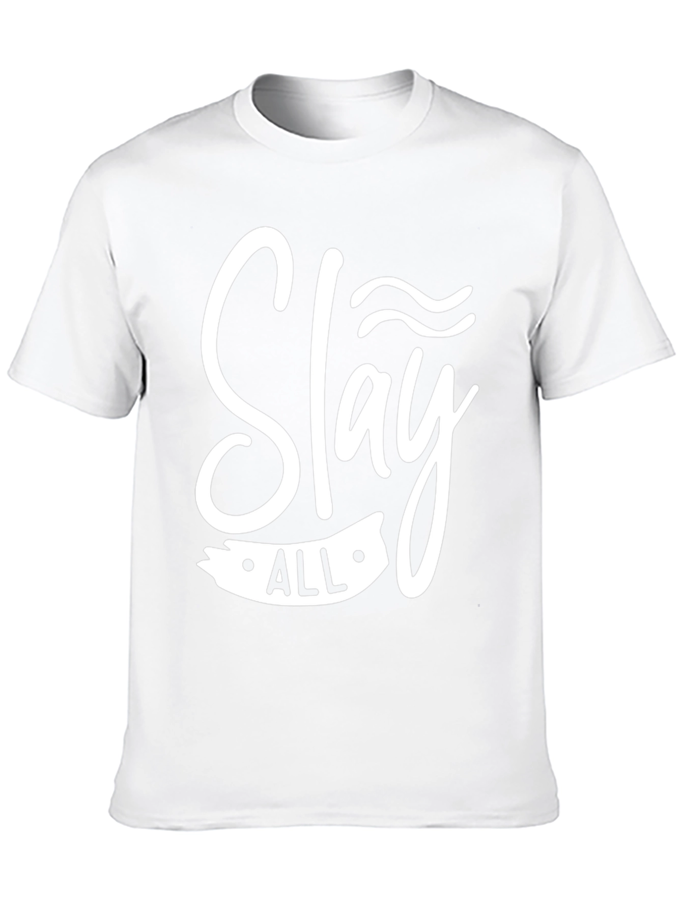 Slay All Graphic Tee - Trendy Black Cotton T-Shirt