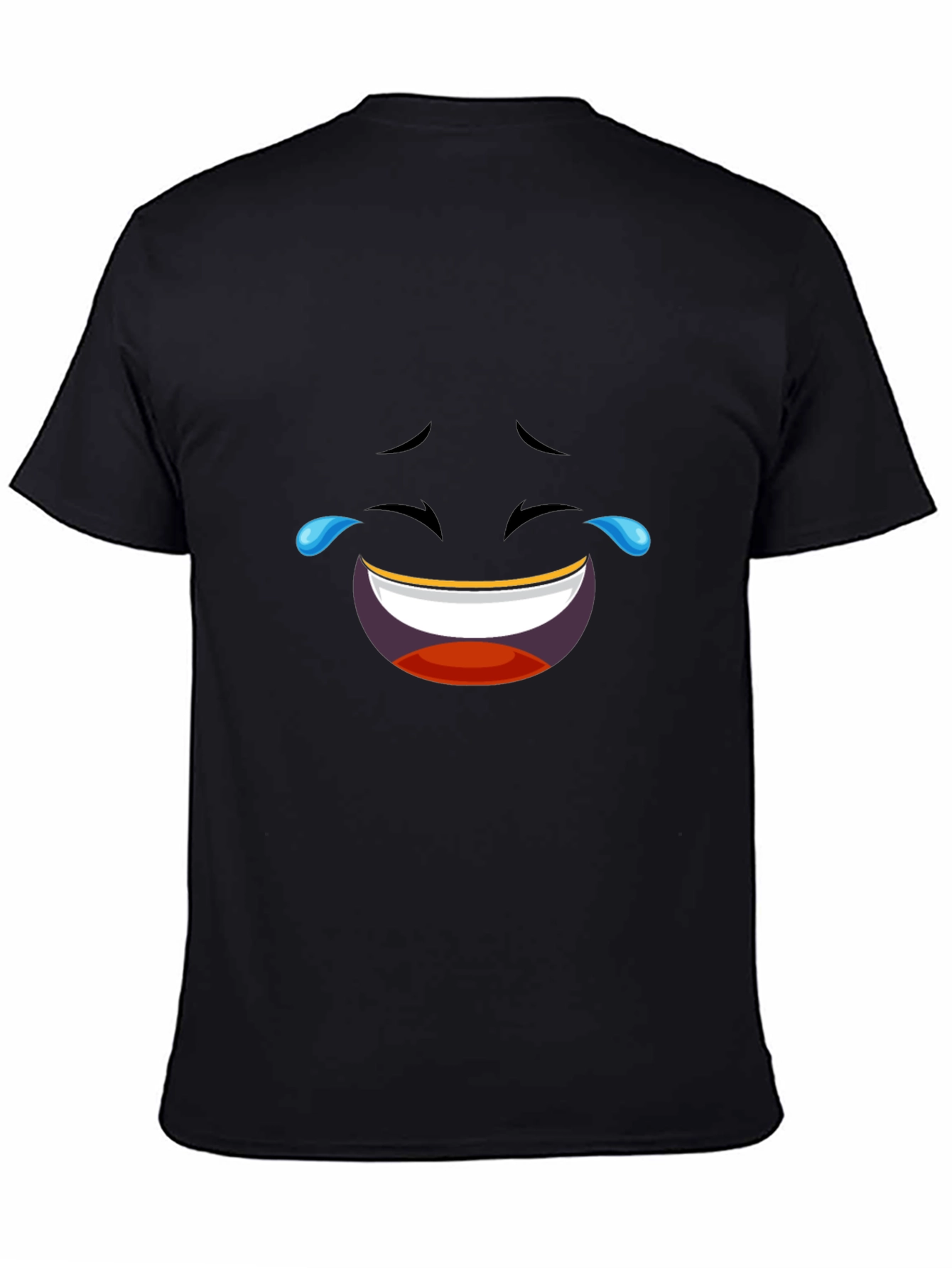 Laughing Emoji Black T-Shirt