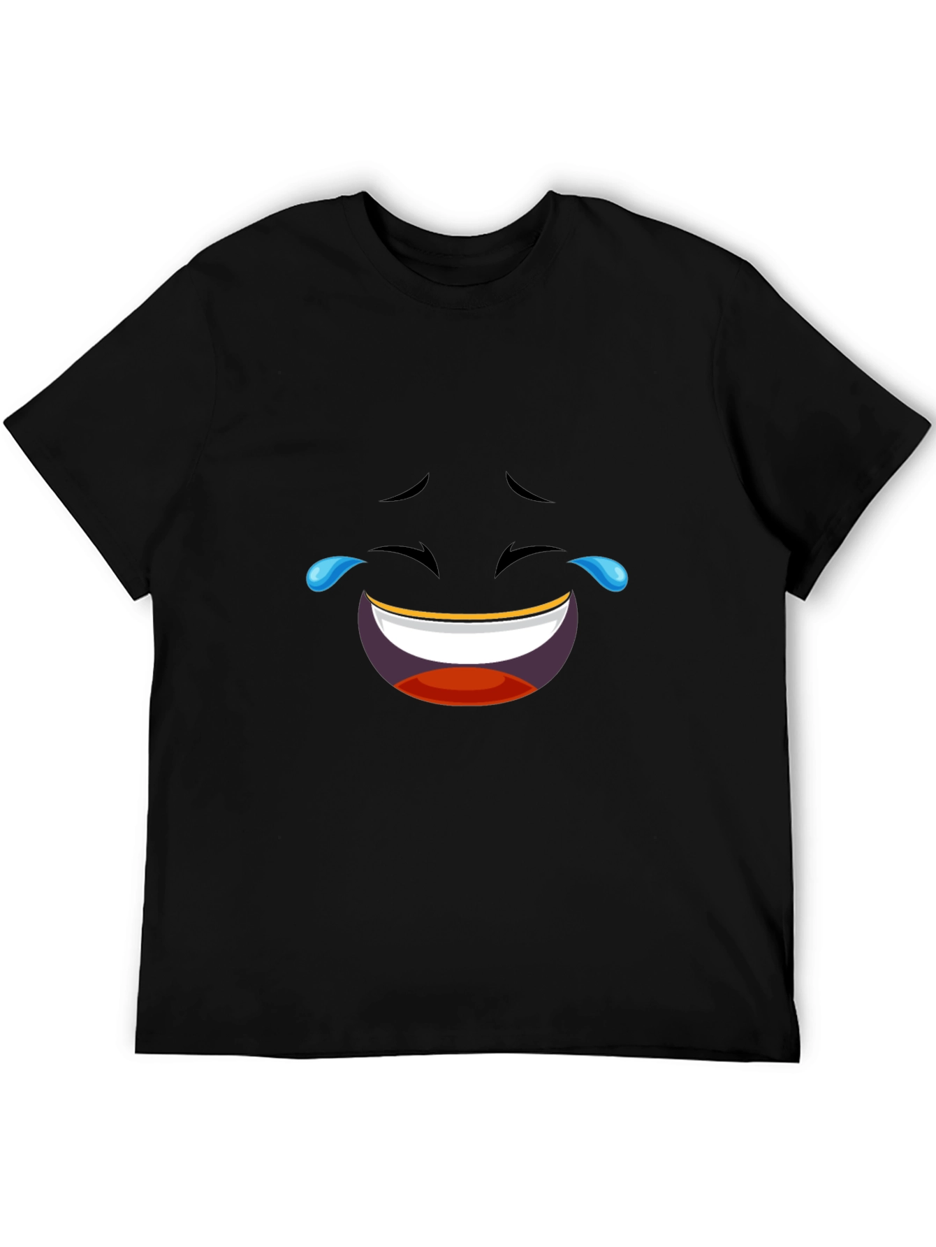 Laughing Emoji Black T-Shirt