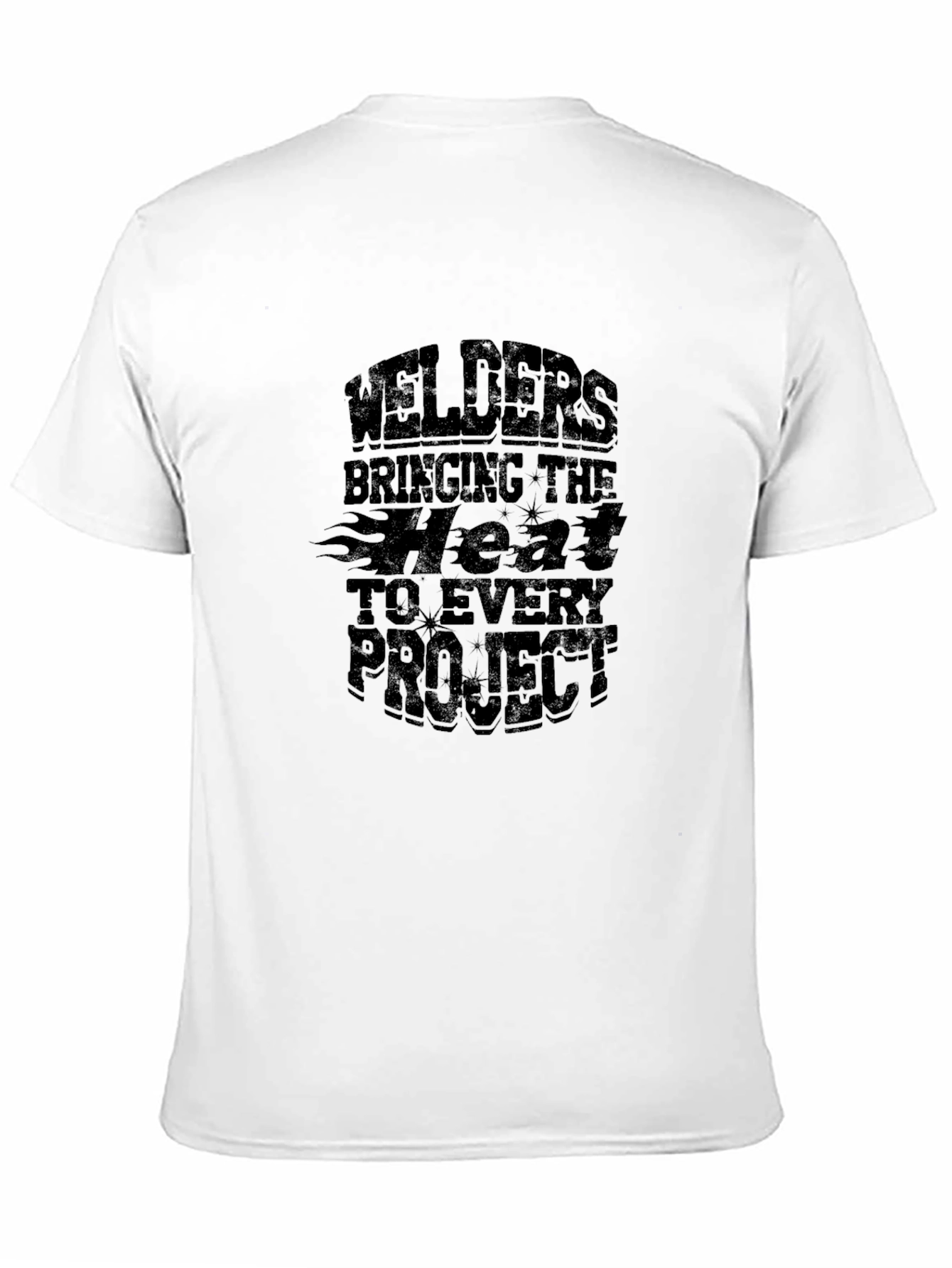 Welders Bringing The Heat Black Graphic T-Shirt