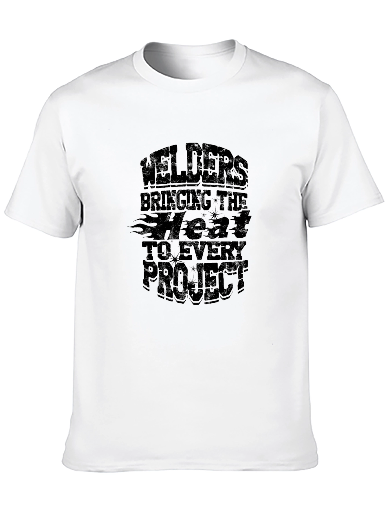 Welders Bringing The Heat Black Graphic T-Shirt