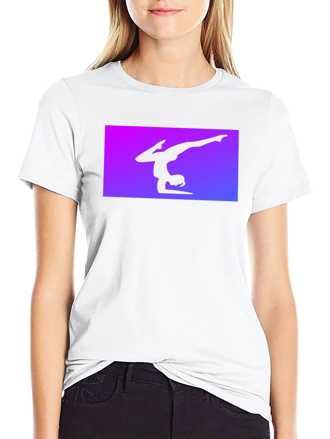 Gymnast Silhouette Tee - Black