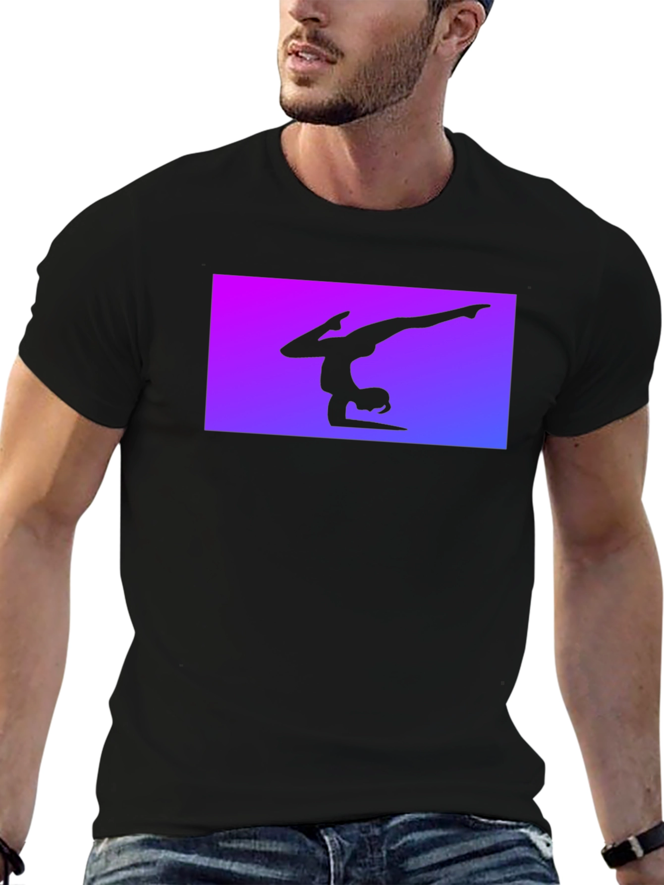 Gymnast Silhouette Tee - Black