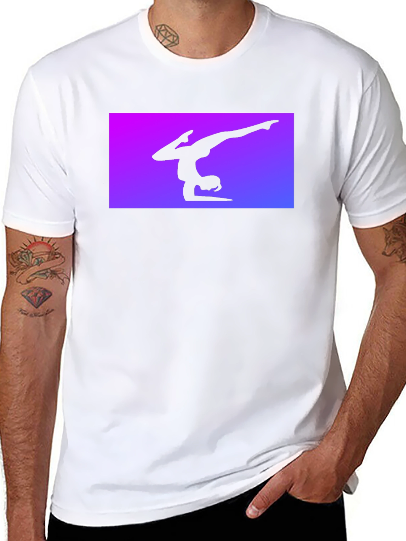 Gymnast Silhouette Tee - Black