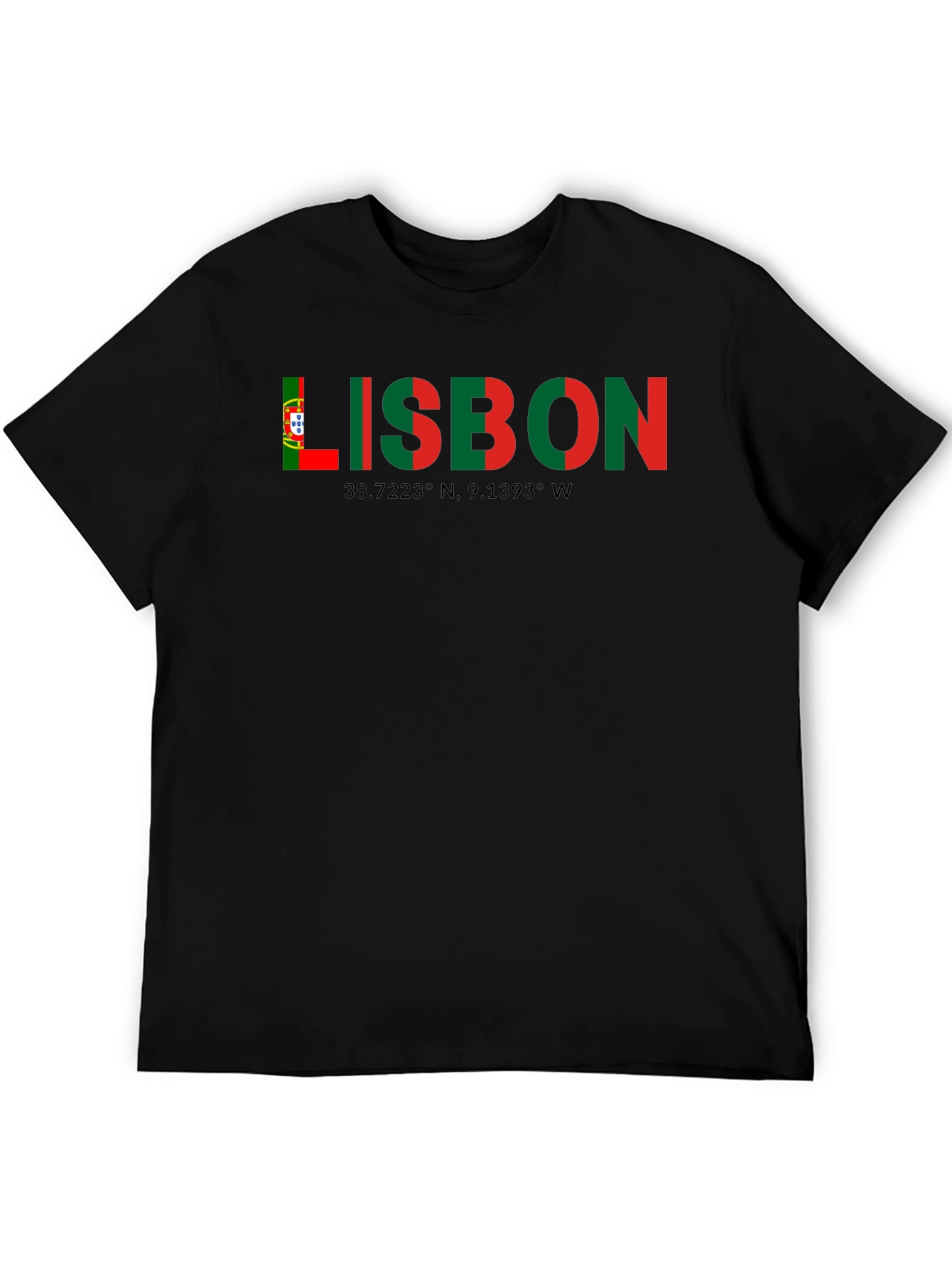 Lisbon Coordinates Graphic T-Shirt