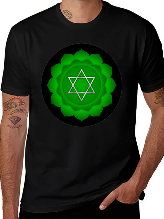 Heart Chakra T-Shirt - Green Spiritual Design