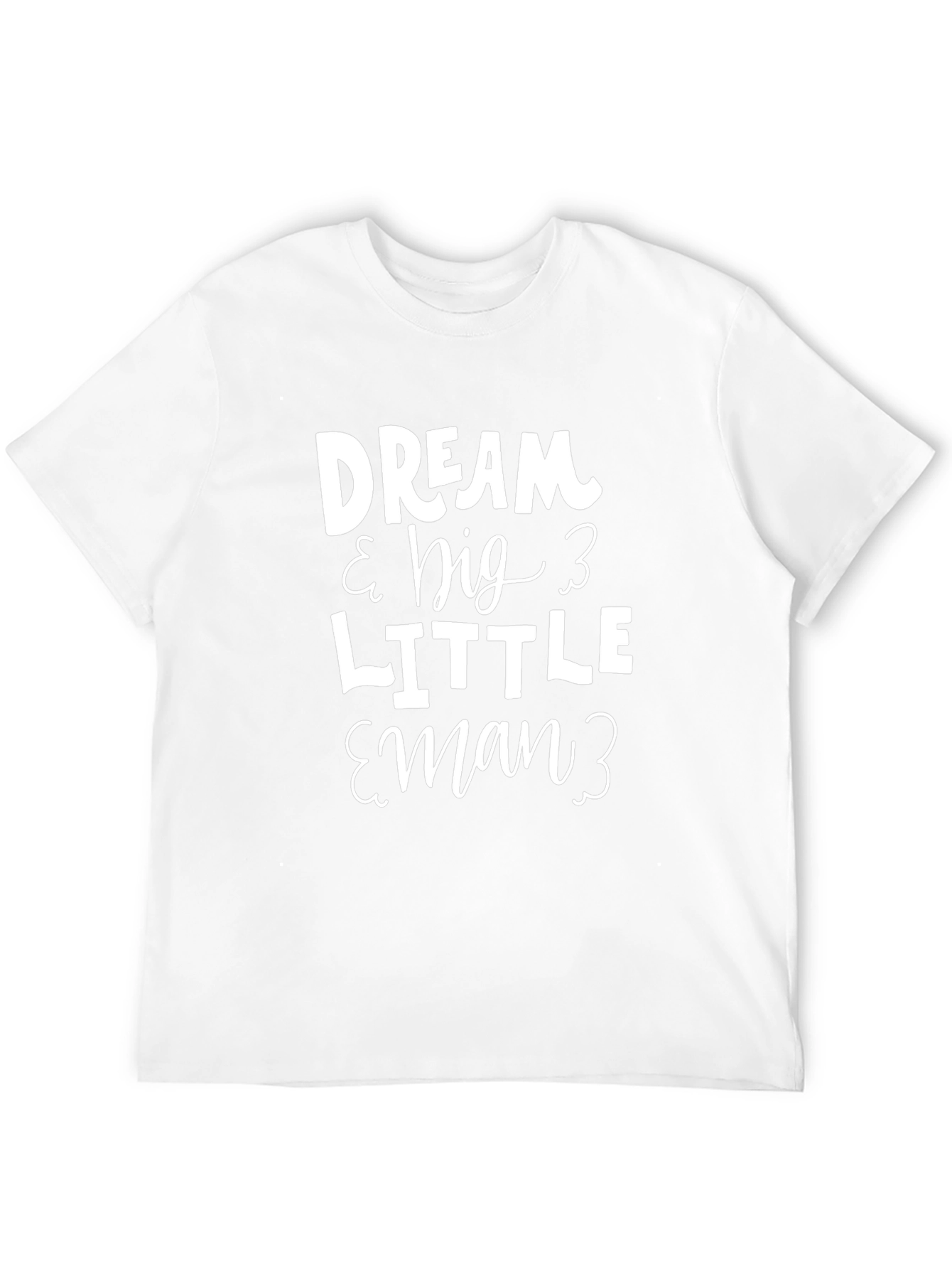 Dream Big Little Man Black T-Shirt