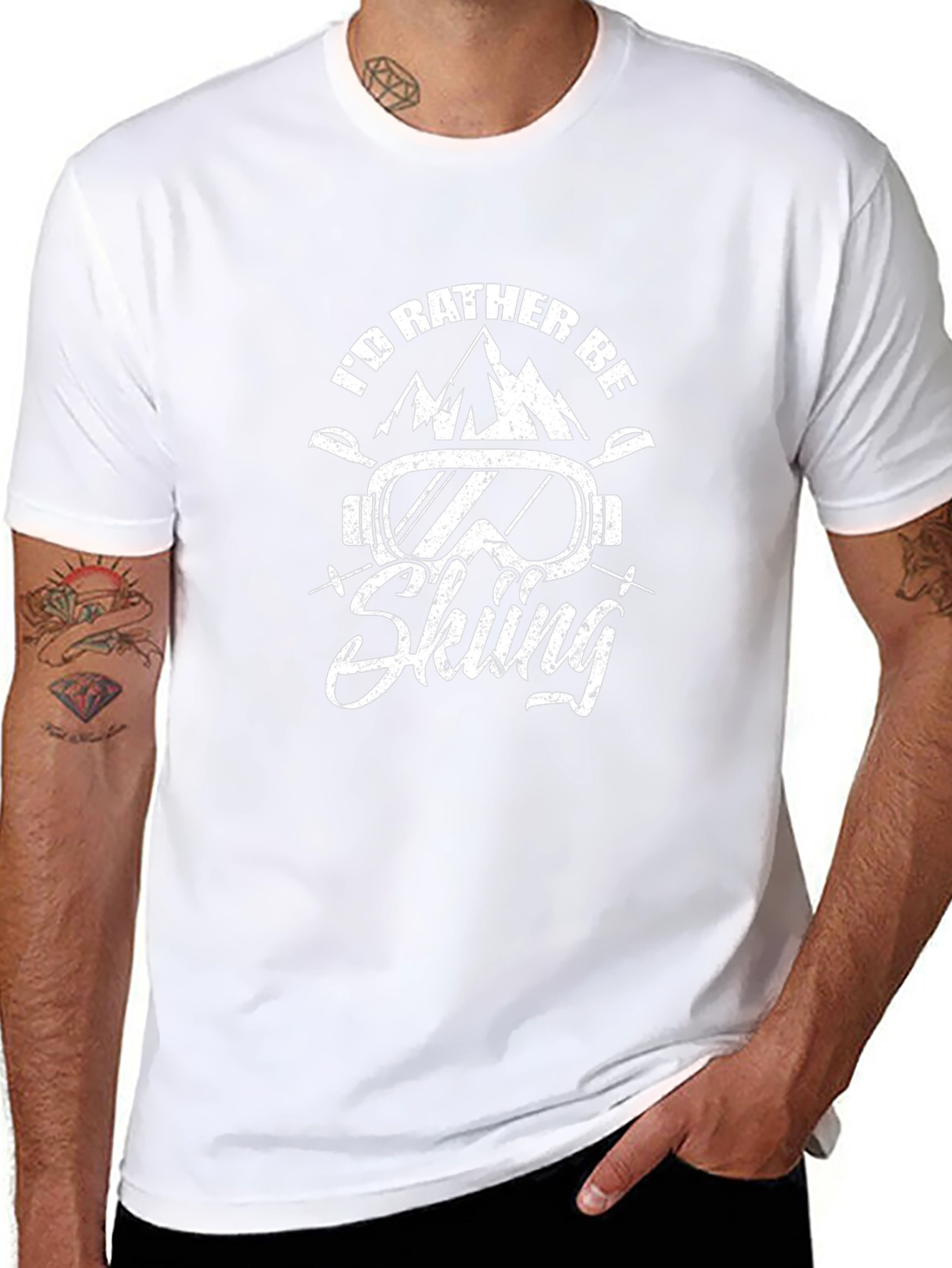 Id Rather Be Skiing Graphic T-Shirt