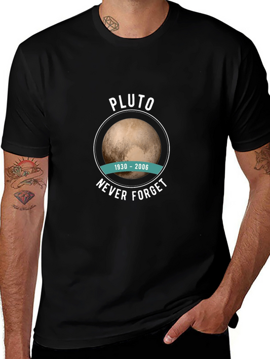 Pluto Never Forget T-Shirt - Mens Black Tee