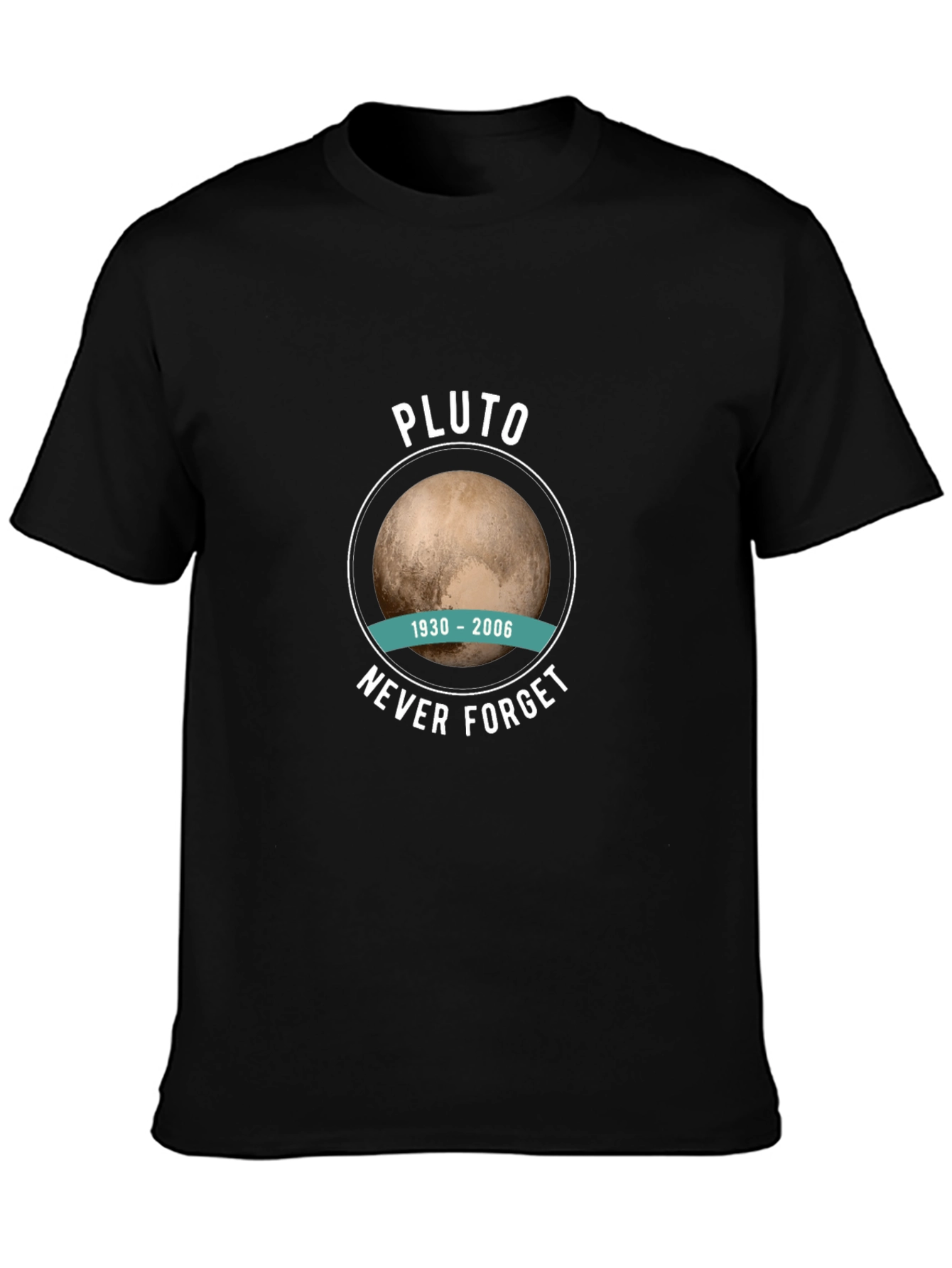 Pluto Never Forget T-Shirt - Mens Black Tee