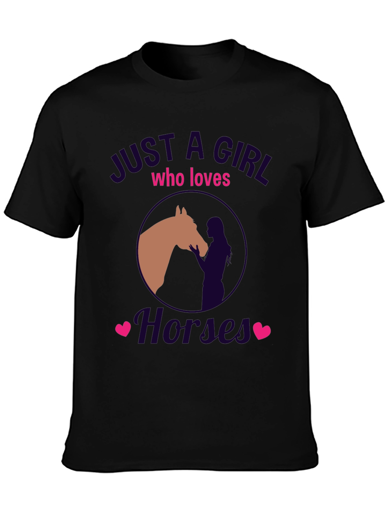 Just A Girl Who Loves Horses Graphic Tee