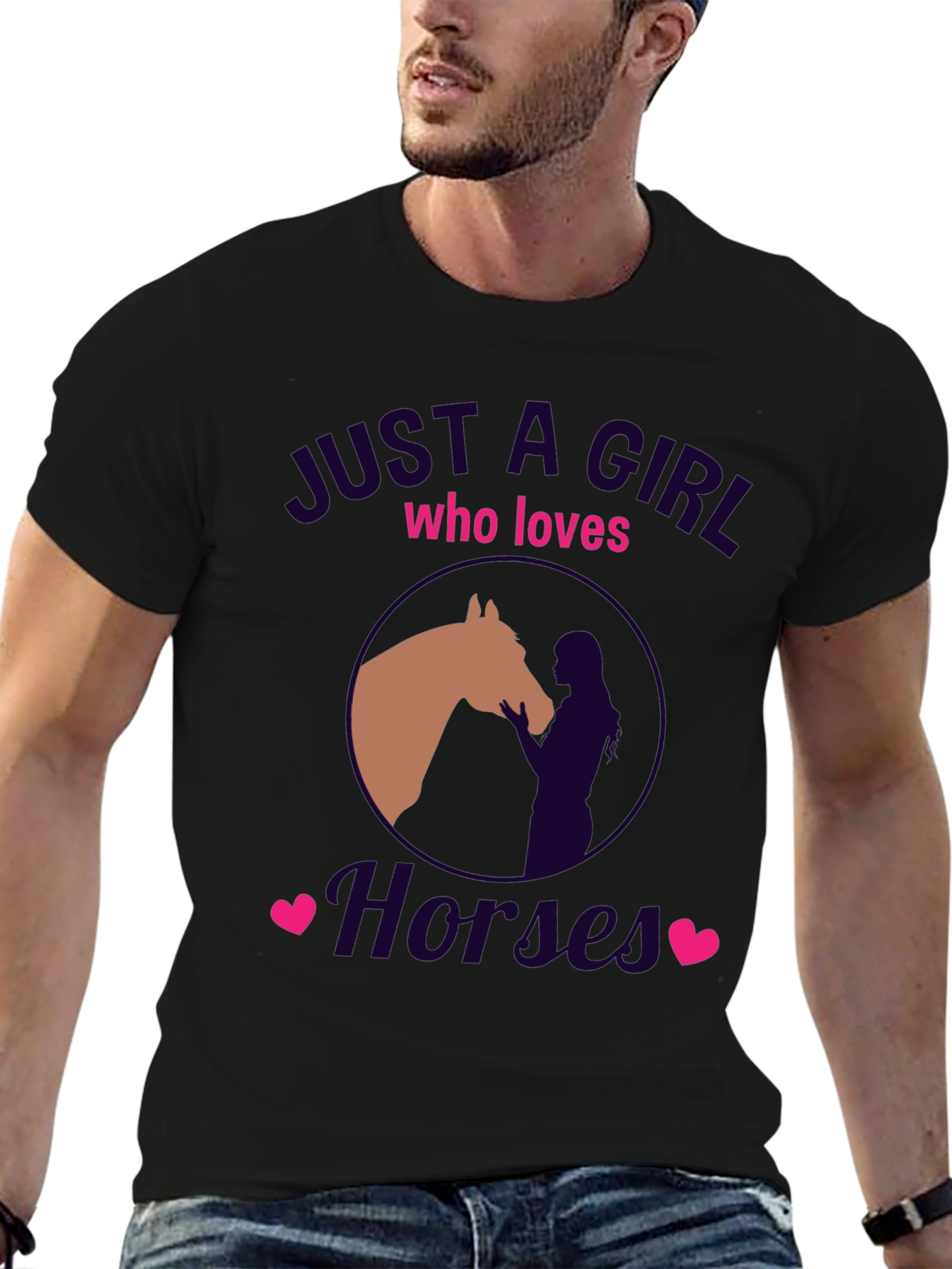 Just A Girl Who Loves Horses Graphic Tee
