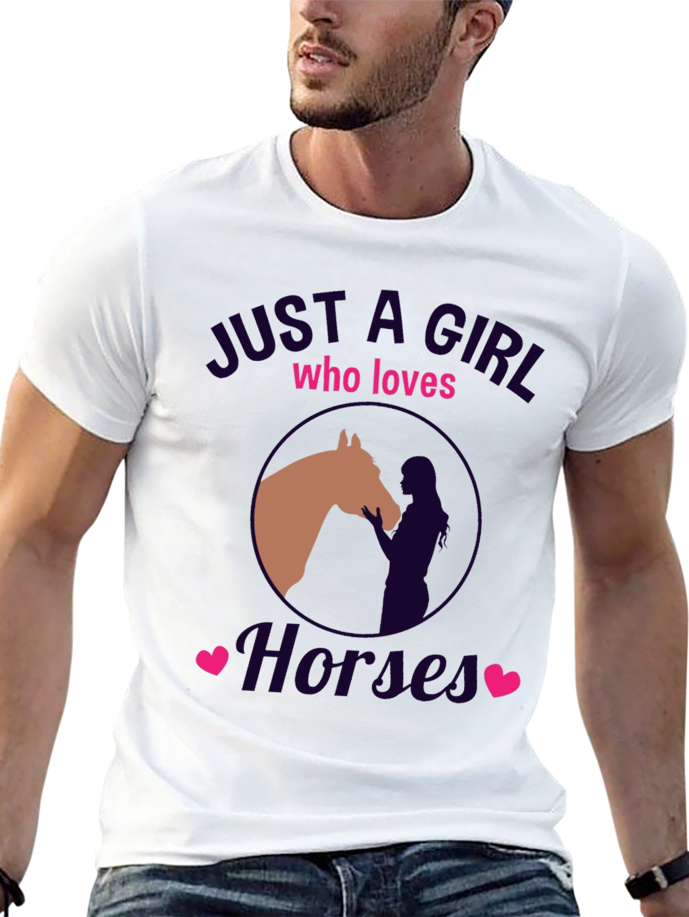 Just A Girl Who Loves Horses Graphic Tee