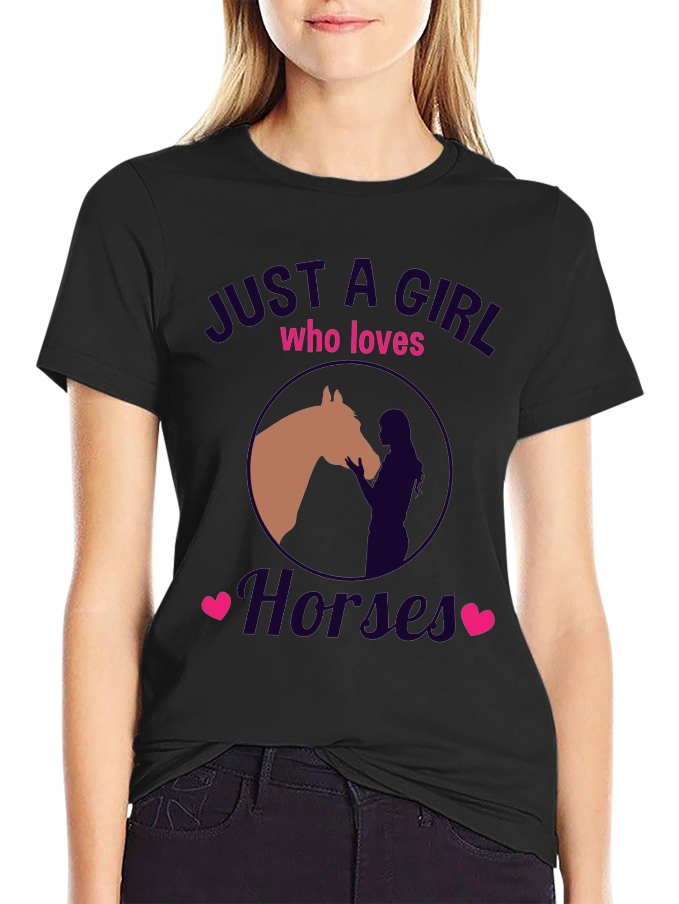 Just A Girl Who Loves Horses Graphic Tee