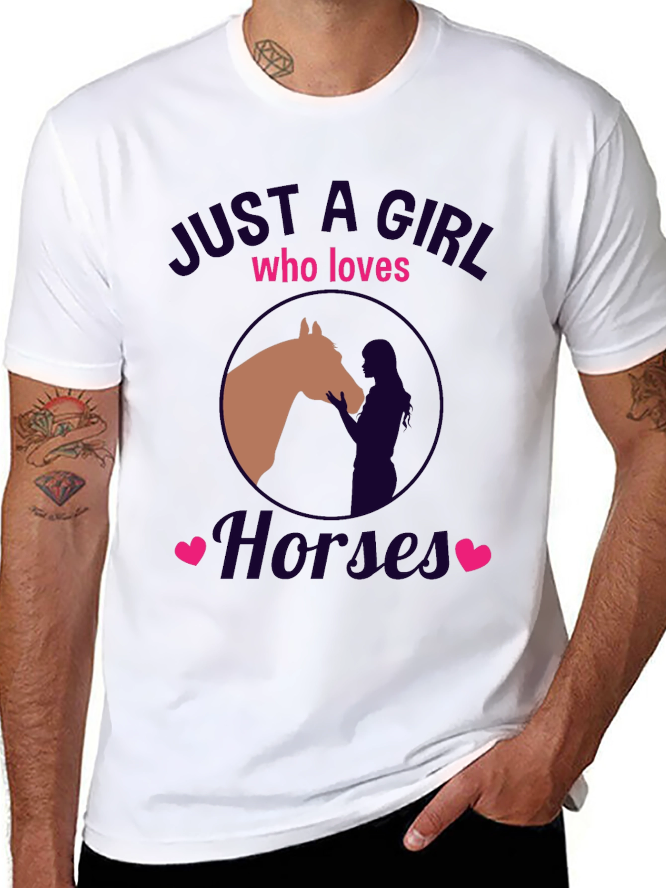 Just A Girl Who Loves Horses Graphic Tee