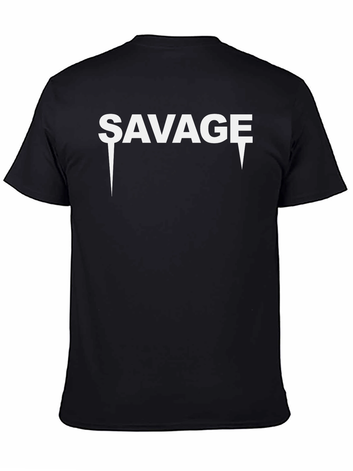 Mens Black Savage Graphic Tee