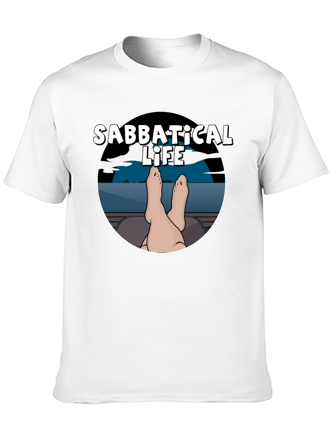 Sabbatical Life T-Shirt - Relaxing Vacation Vibes!