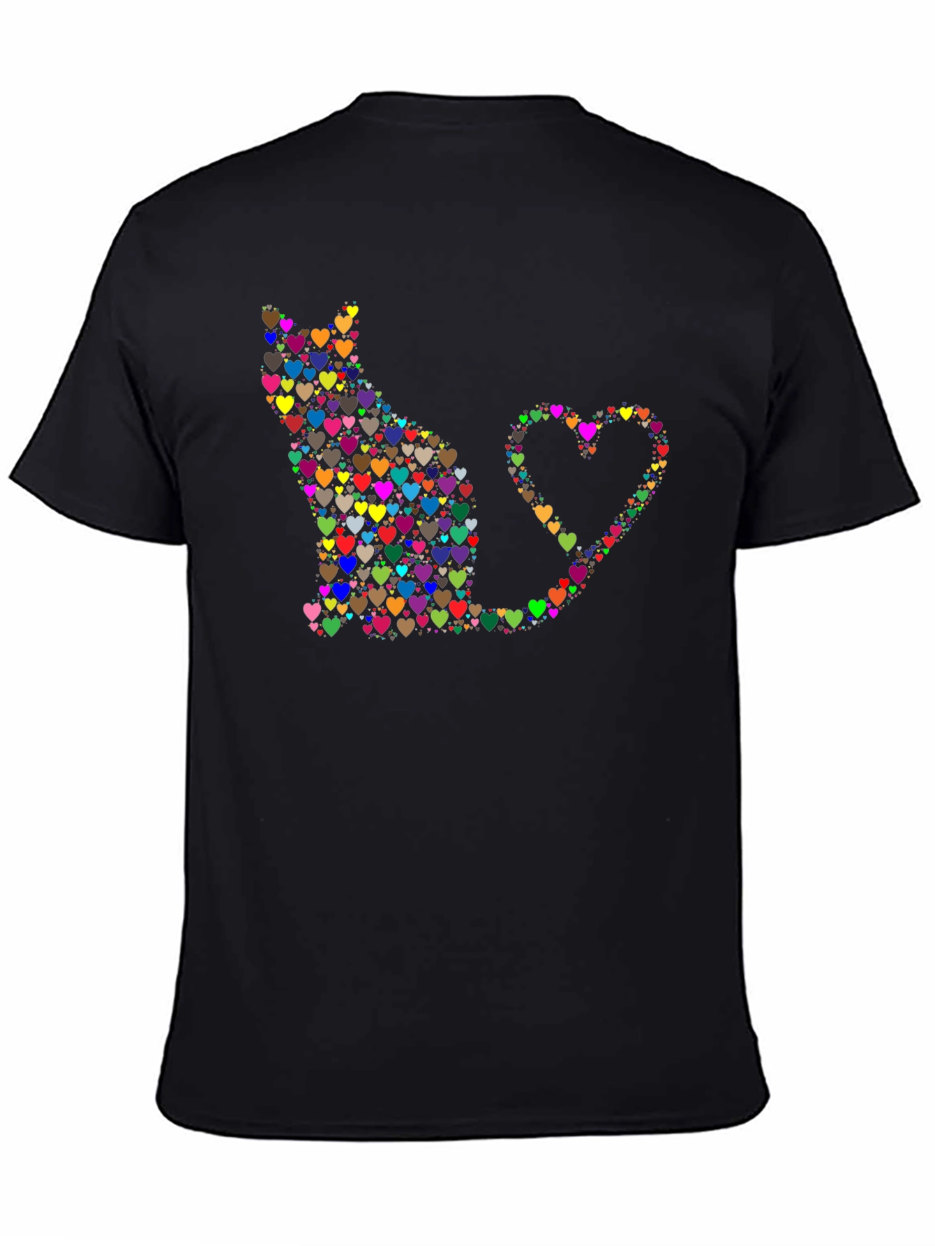 Heart Cat T-Shirt - Love Your Feline Friend!
