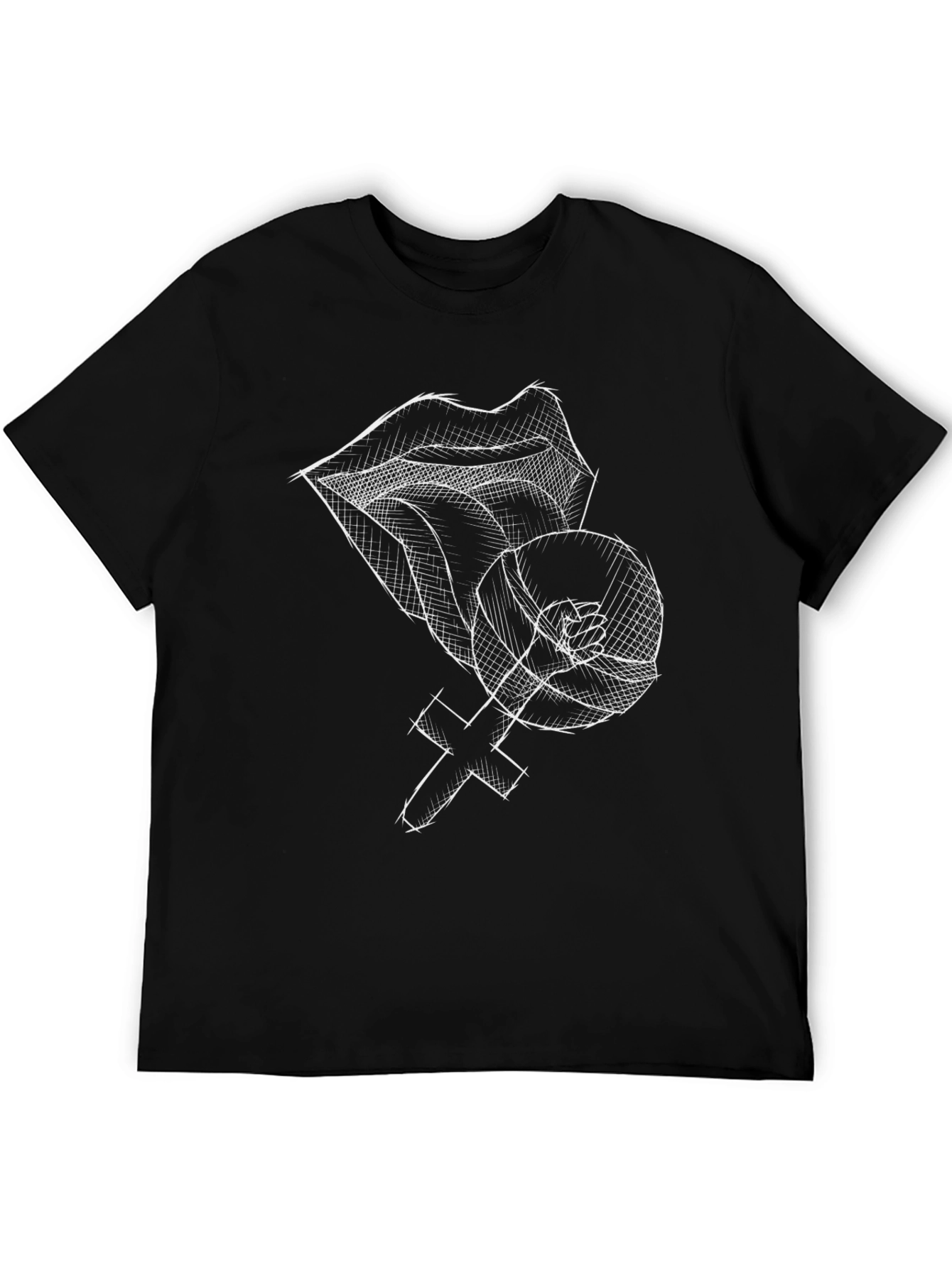 Feminist Fist & Lips Graphic T-Shirt