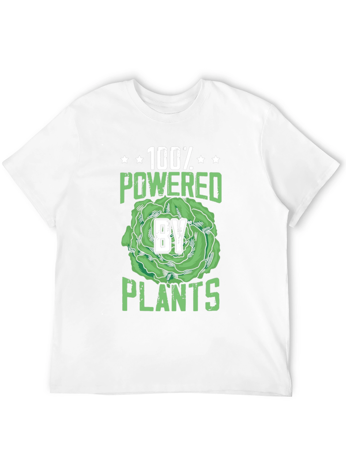 100% Powered By Plants Graphic Tee - Vegan T-Shirt