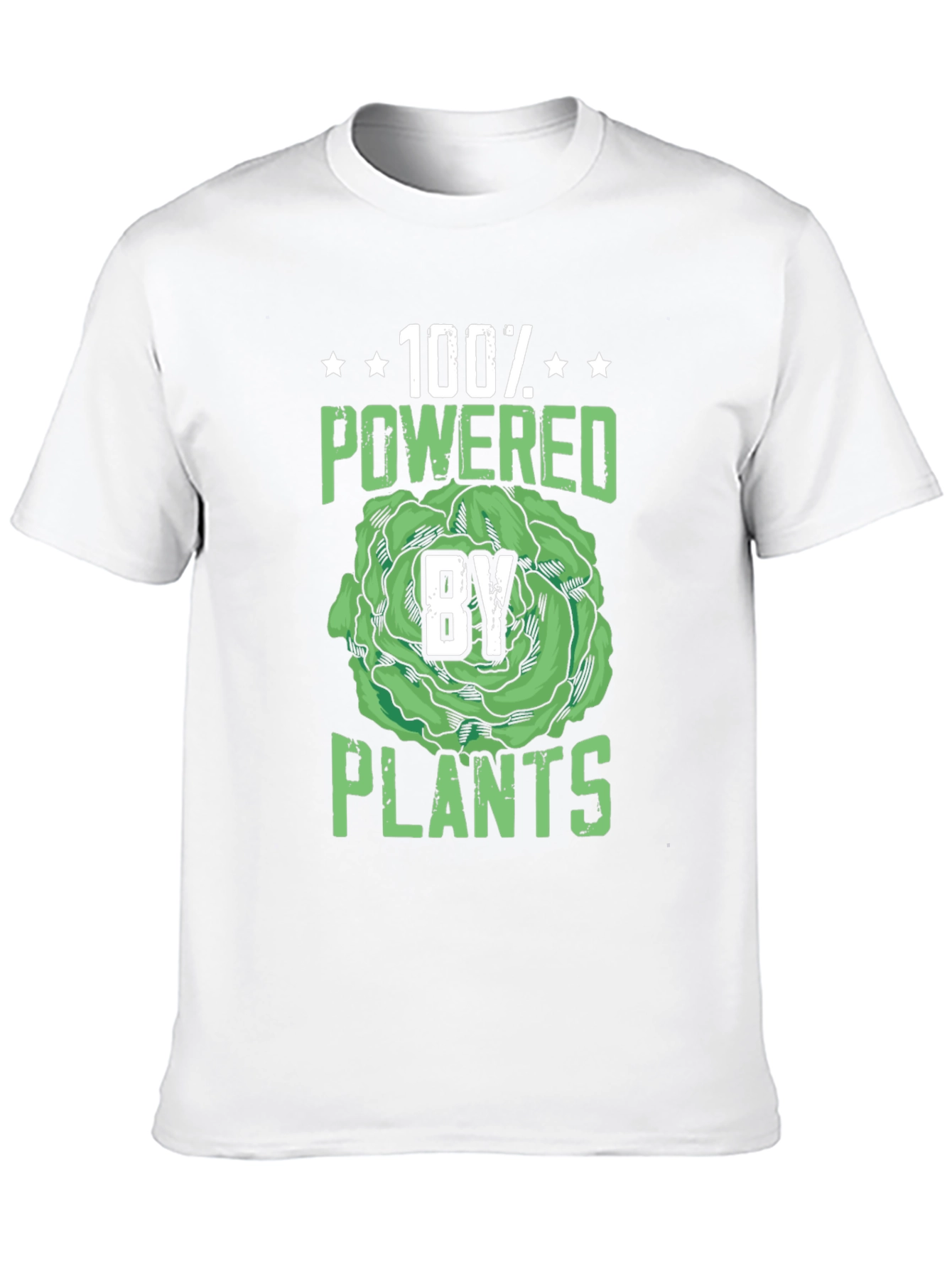 100% Powered By Plants Graphic Tee - Vegan T-Shirt