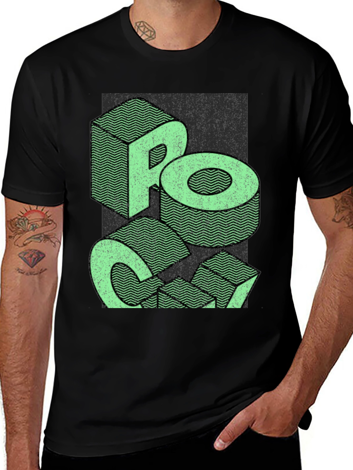 Retro Graphic Tee - Rock On
