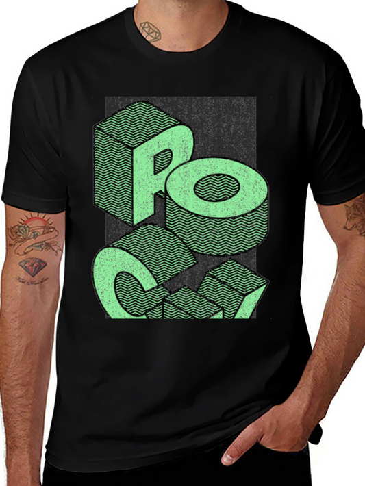 Retro Graphic Tee - Rock On