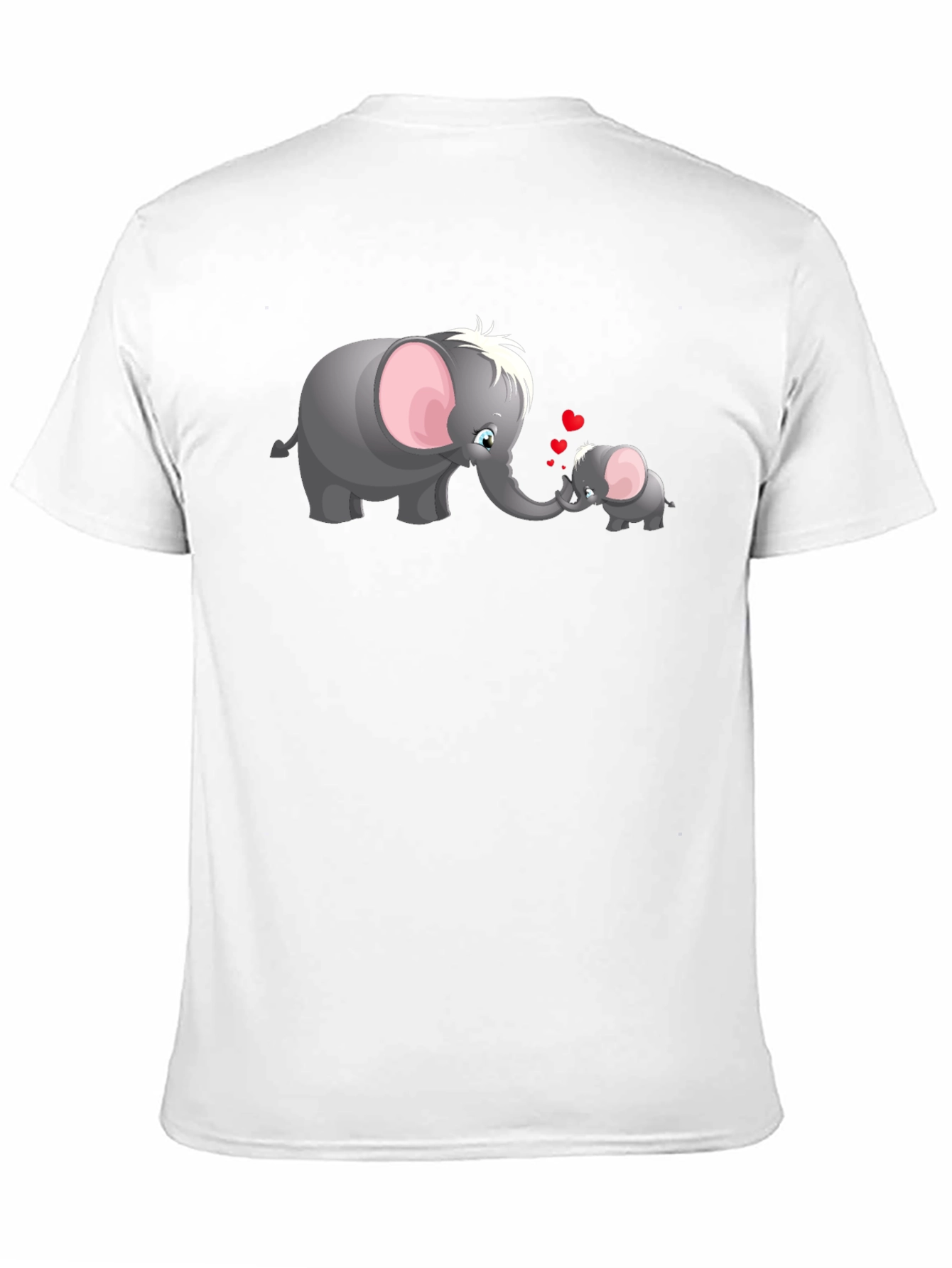Elephant Love Graphic Tee - Cute Family T-Shirt