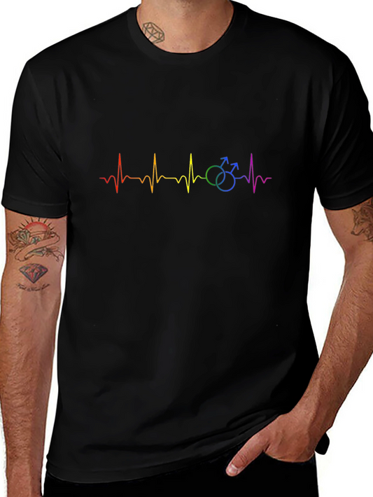 Pride Pulse T-Shirt - LGBTQ+ Heartbeat Tee