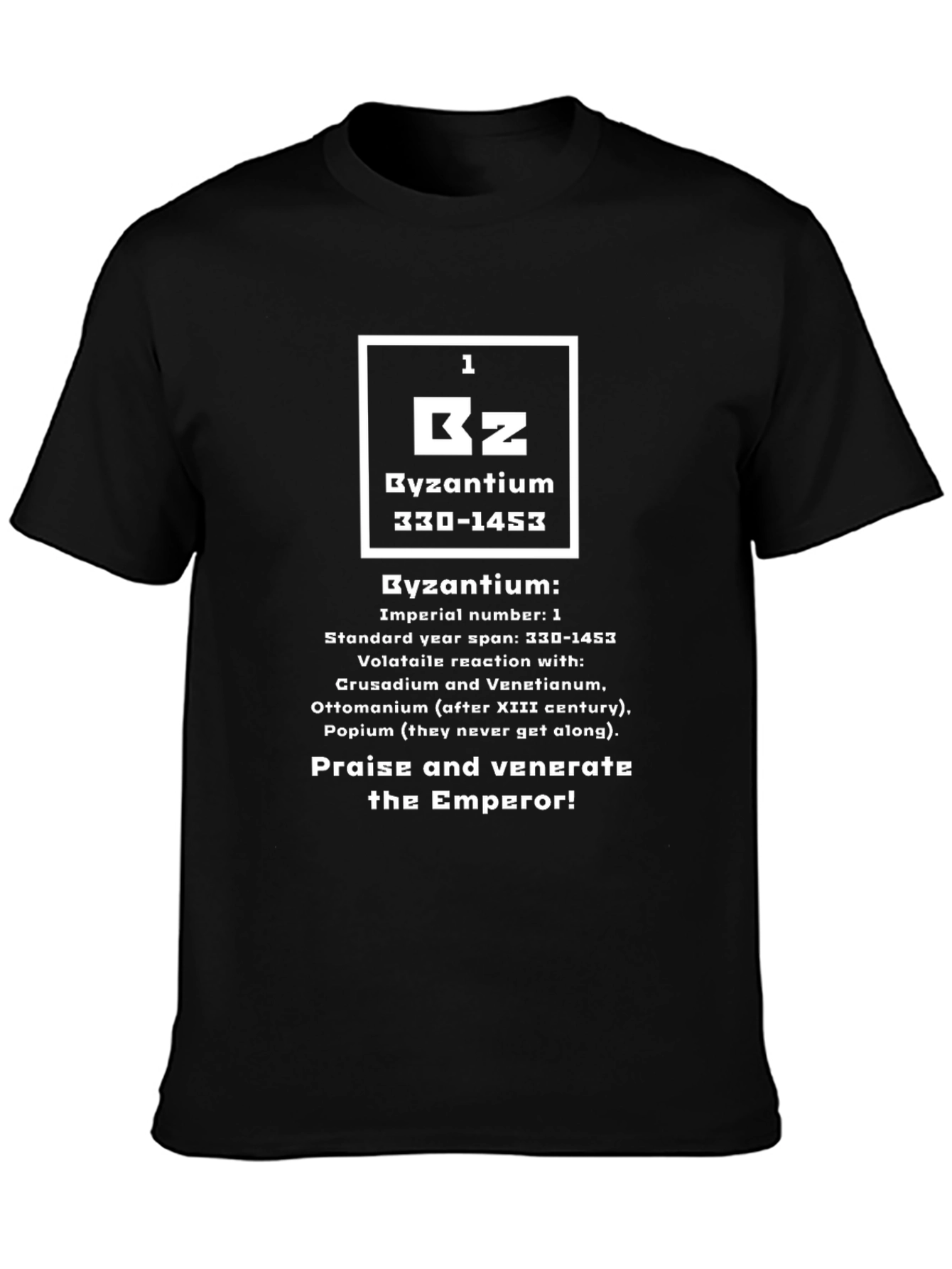 Byzantium Periodic Table T-Shirt