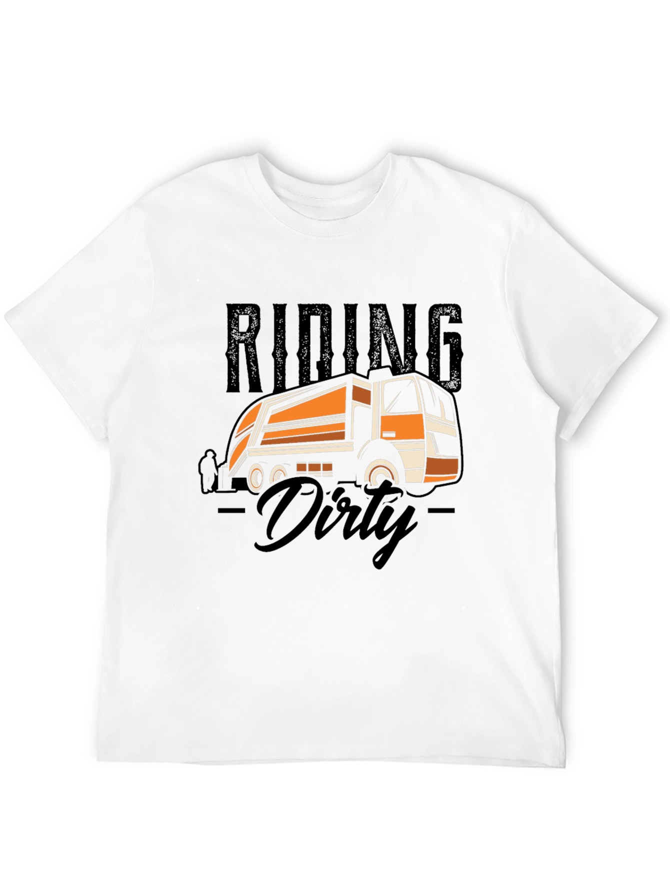 Riding Dirty Truck Graphic T-Shirt - Black