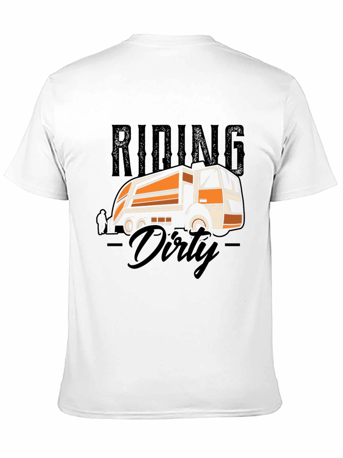 Riding Dirty Truck Graphic T-Shirt - Black