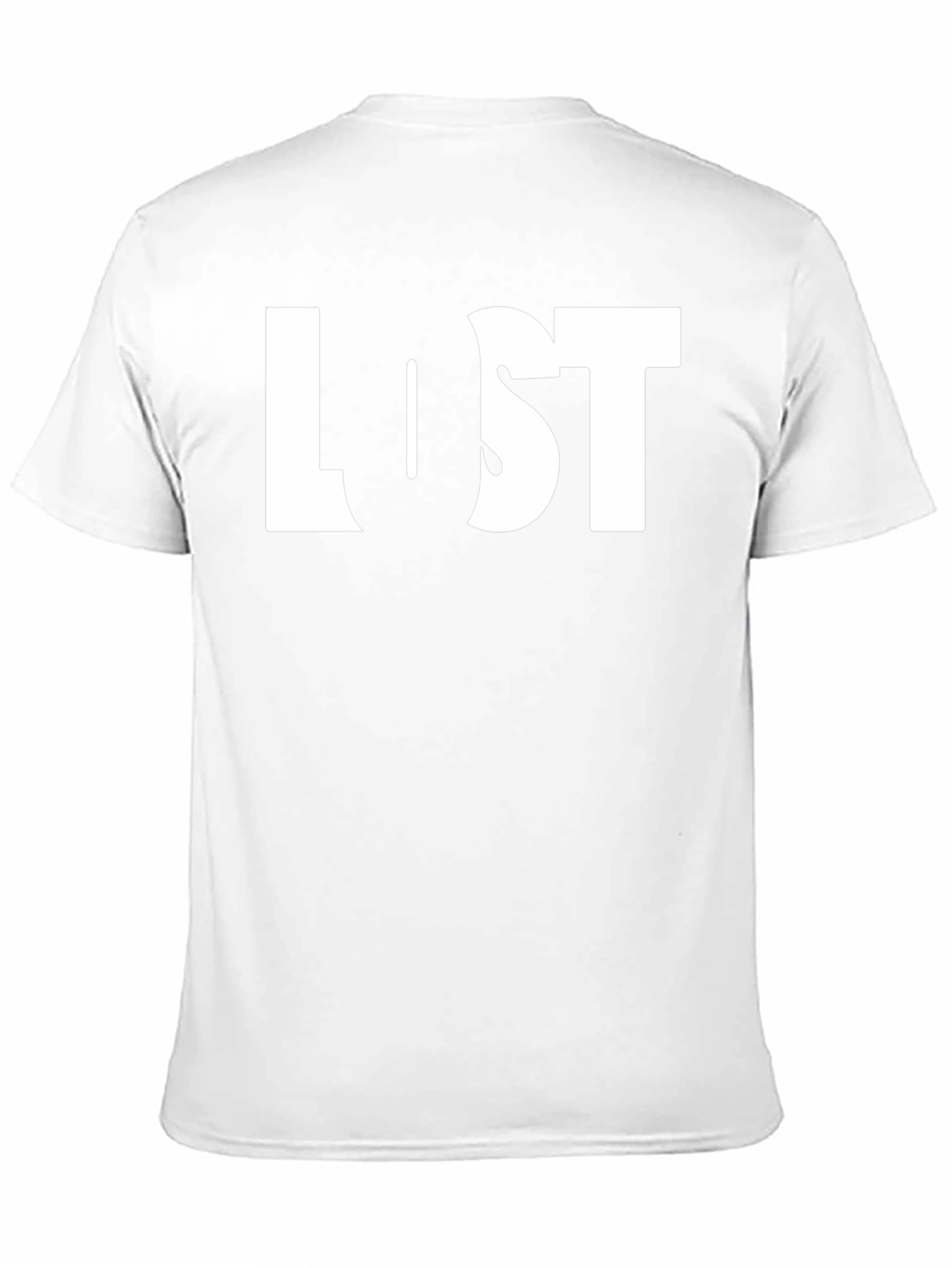 Lost Graphic Print Black Crew Neck T-Shirt