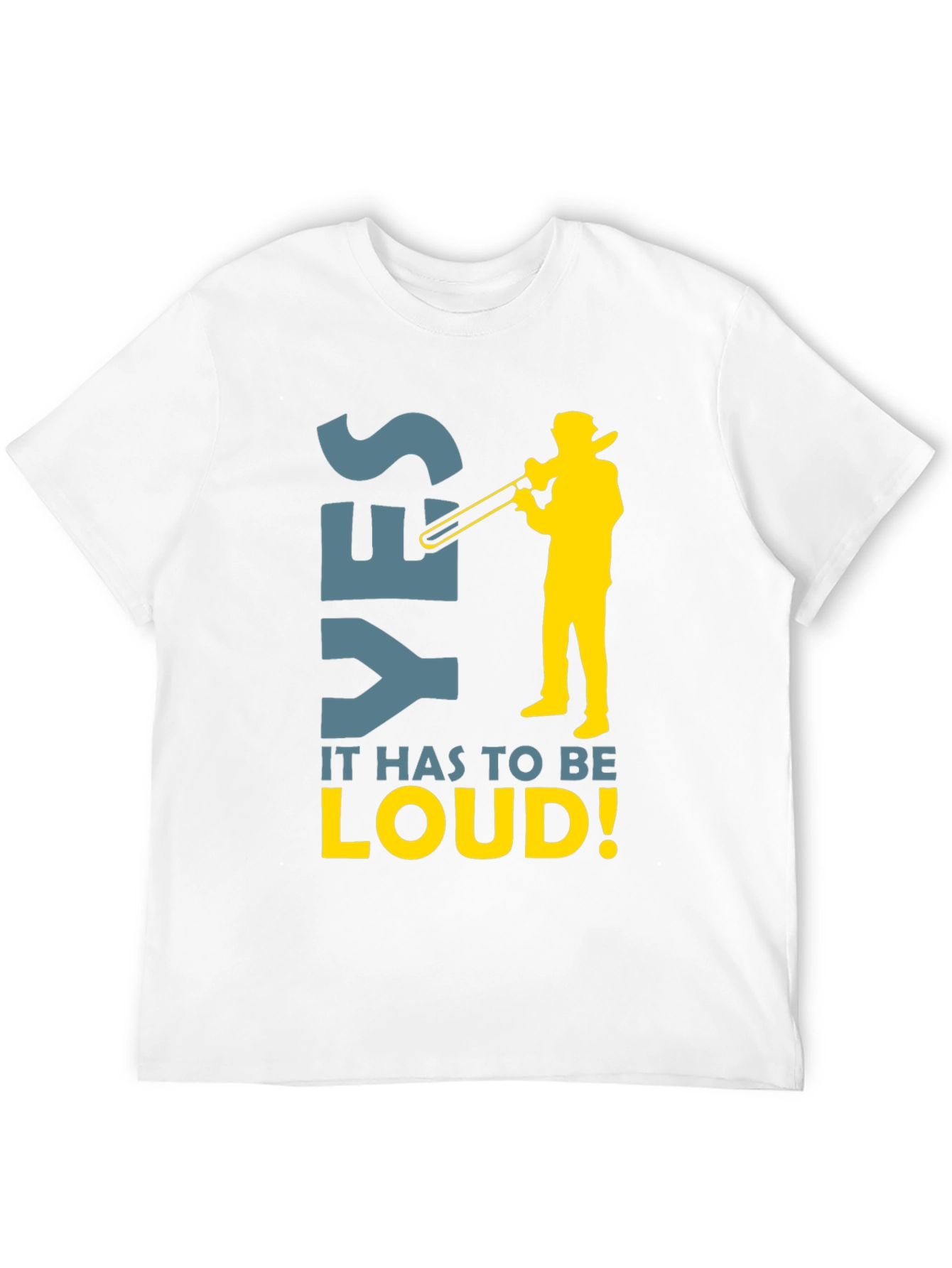 Yes Loud Trombone Player Graphic Tee