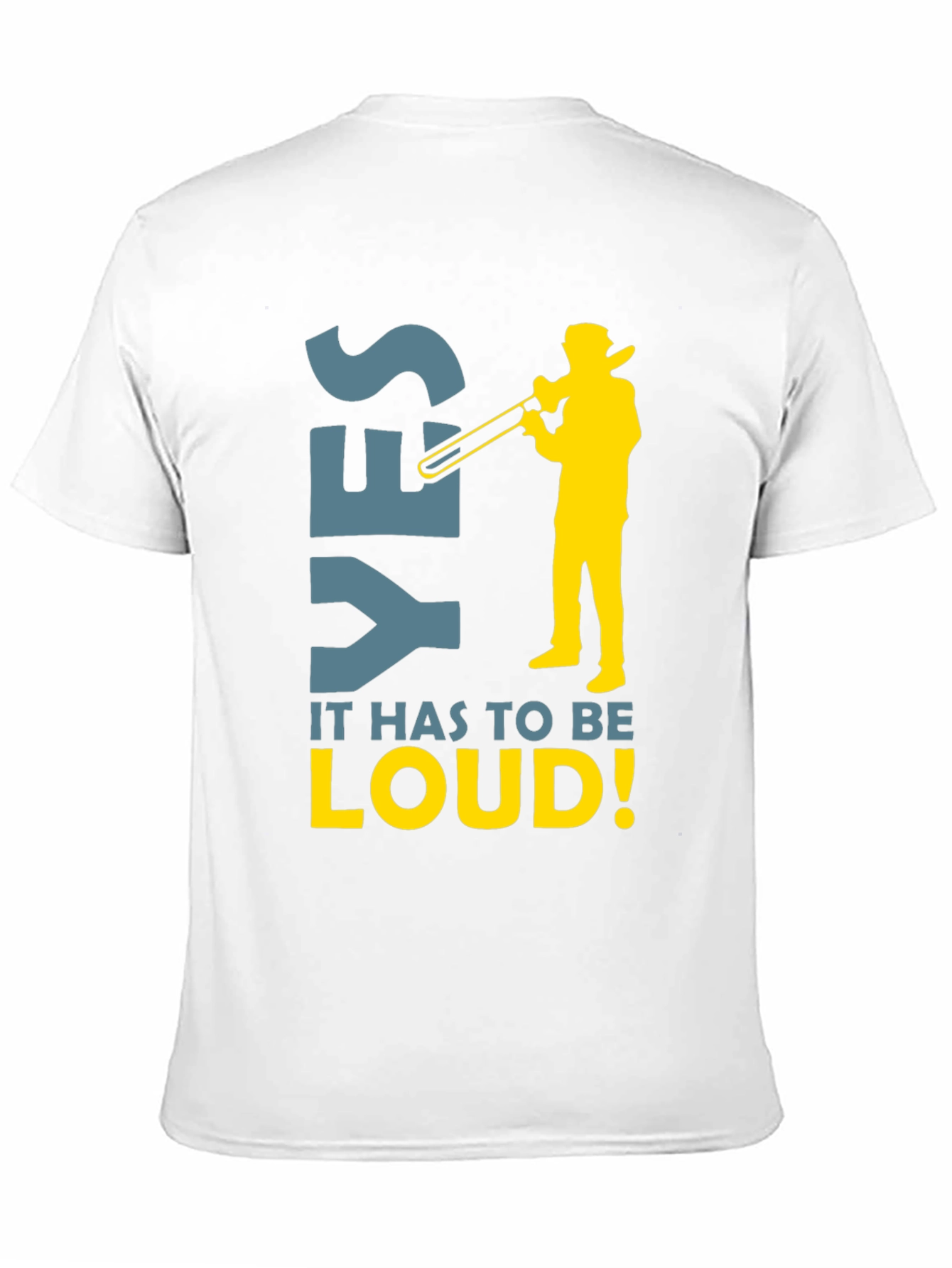 Yes Loud Trombone Player Graphic Tee